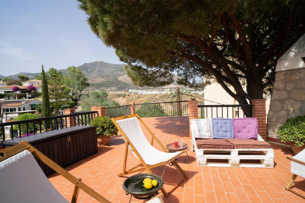 Casa Ancladero Big Rooftop Terrace, 2 Bedroom Guesthouse W Garden And View Fuengirola Extérieur photo